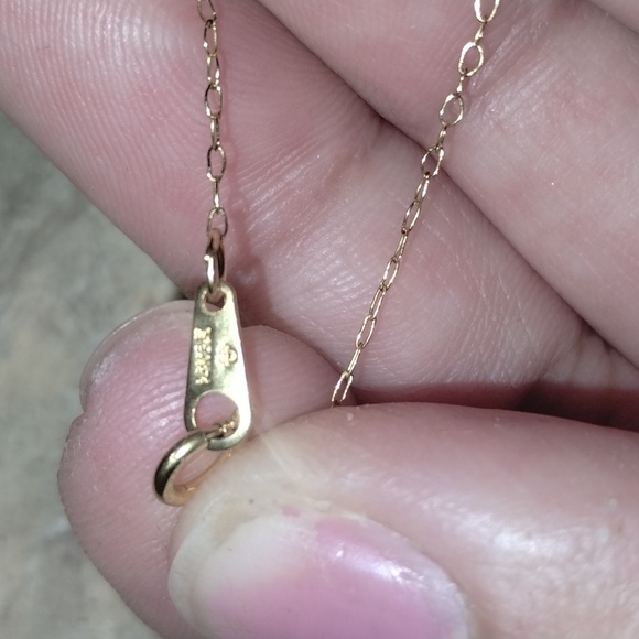 Vintage ruby and opal gold chain necklace - Picture 6 of 7